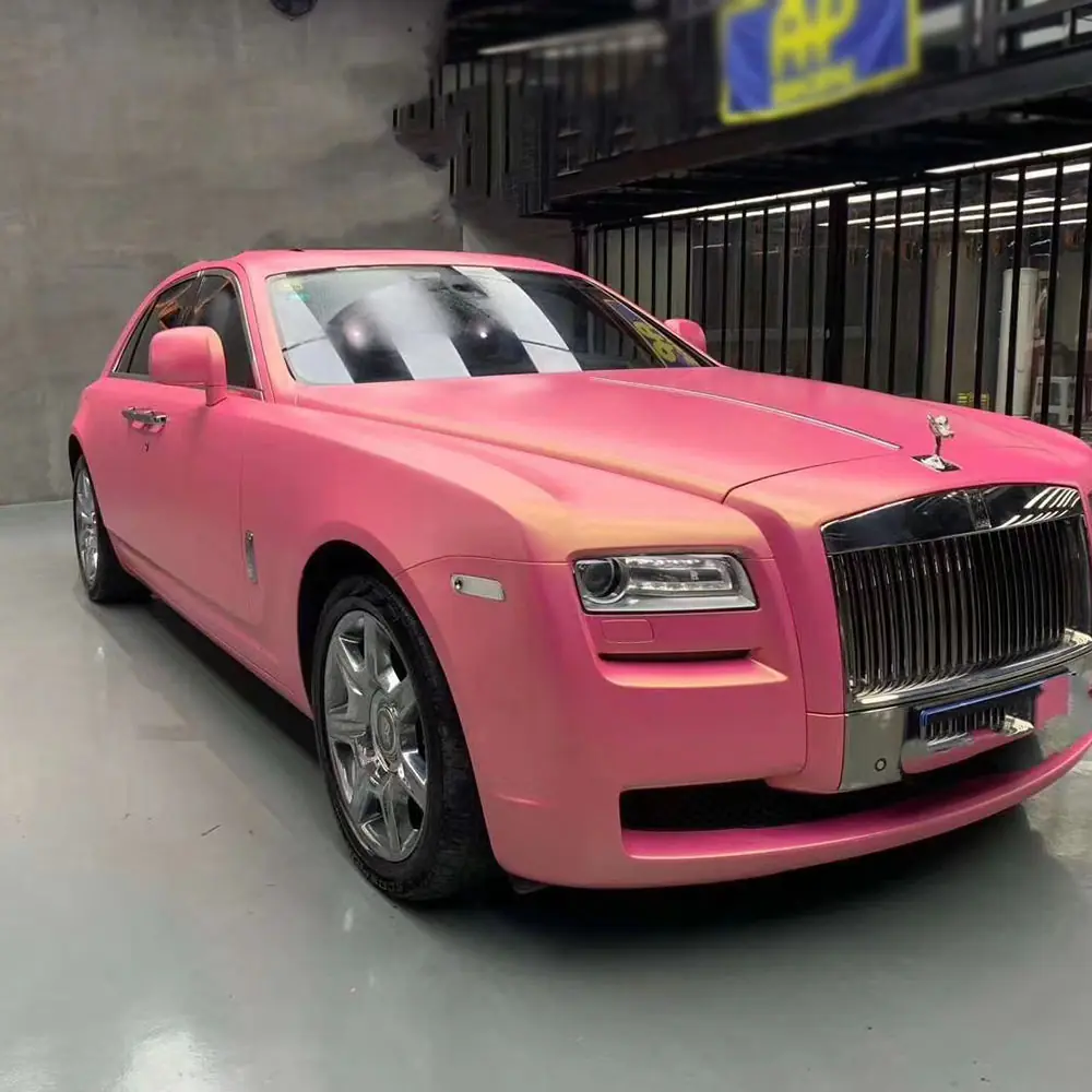 Pink Matte Diamond Chameleon Vinyl Wrap