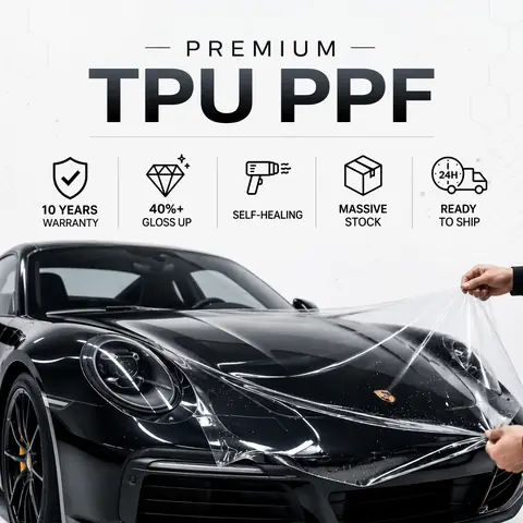 8.5 Mil 10-Year Hydrophobic Clear TPU PPF