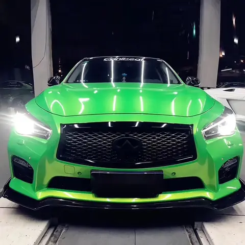 Apple Green Gloss Magic Gold Vinyl Wrap
