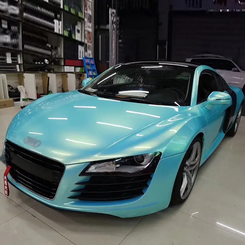 Ice Blue Color-Shift Vinyl Wrap