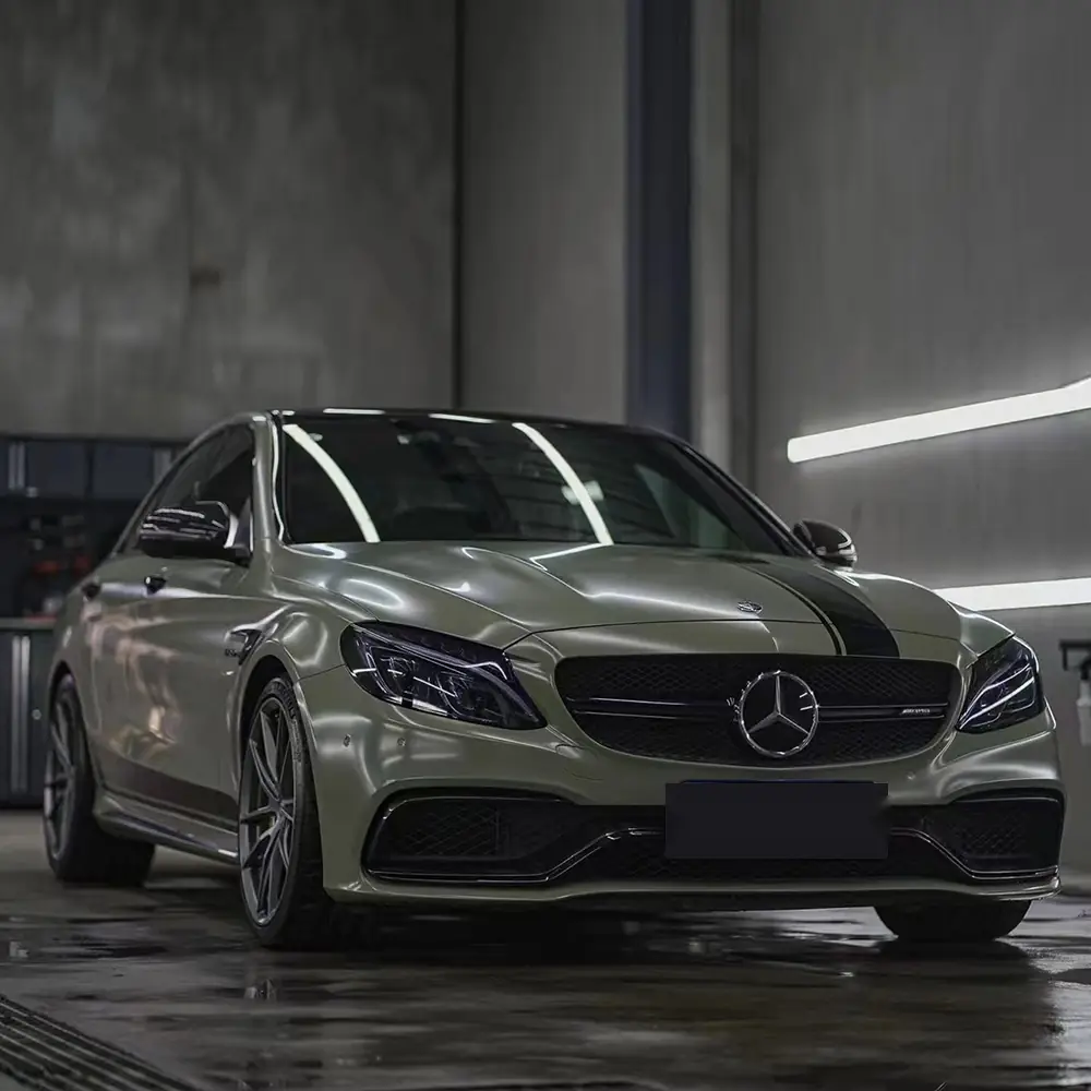 Khaki Green Matte Ceramic Reflective Vinyl Wrap