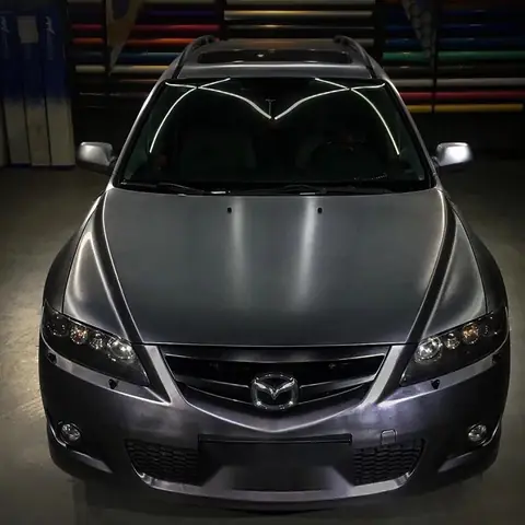 Black Satin Brushed Metal Vinyl Wrap
