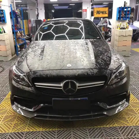 Black 3D Ghost PET Liner Wrap