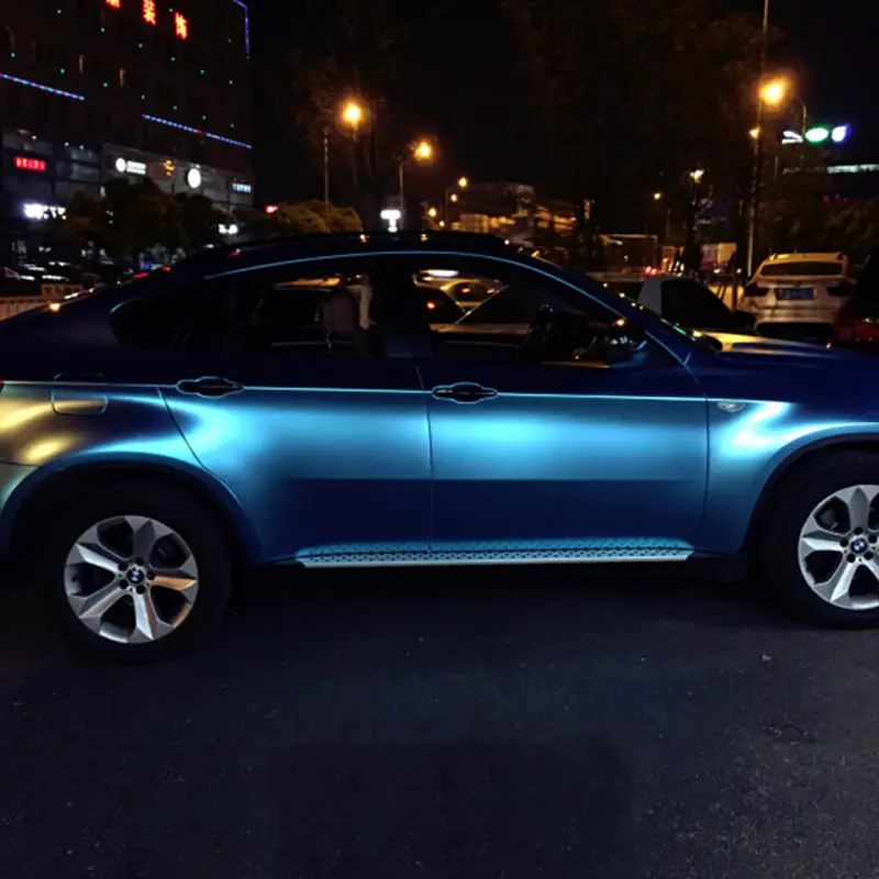 Matte Pearl Medium Blue Vinyl Wrap