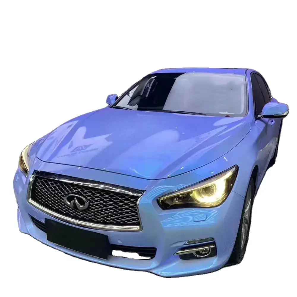 Grey Blue Cyanine Twin-Color Candy Vinyl Wrap