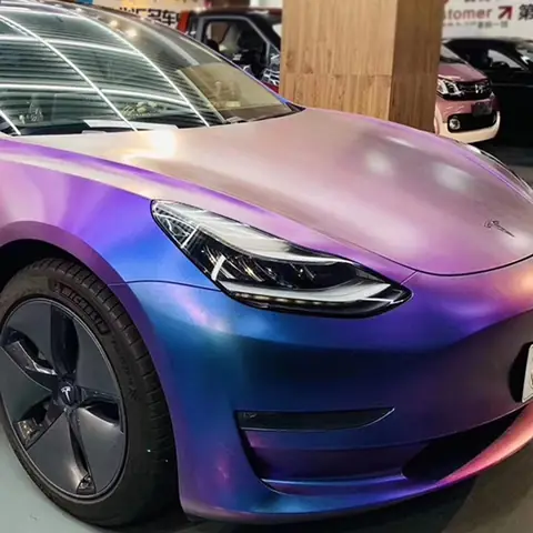 Purple to Red Super Gloss Chameleon Vinyl Wrap