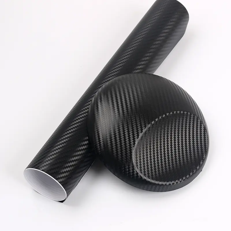 Matte Black 3D Carbon Fiber Vinyl Wrap