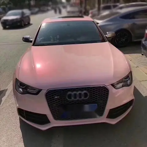 Pink Twin-Color Candy Gloss Metallic Vinyl Wrap