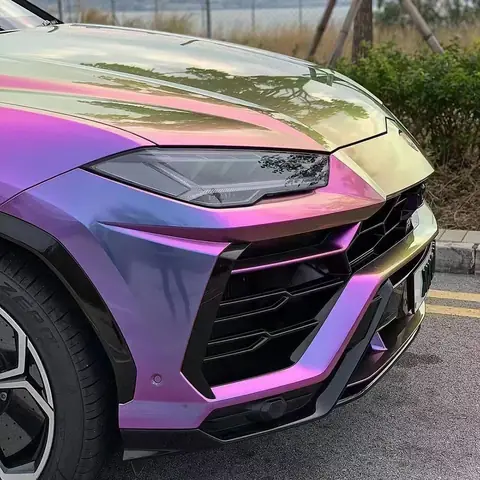 Super Gloss Magic Colored Purple PET Liner Wrap