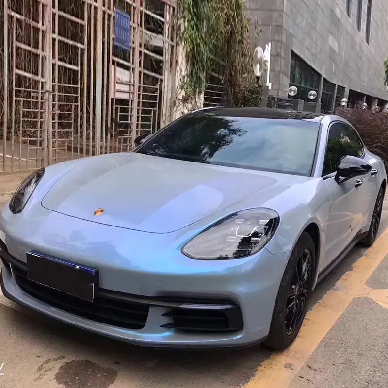 Grey Purple Twin-Color Vinyl Wrap