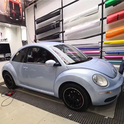 Macaron Light Grey Gloss Vinyl Wrap
