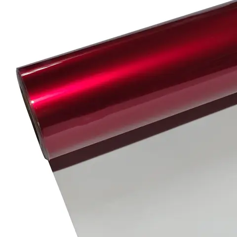 Liquid Metallic Ruby Red PET Liner Wrap
