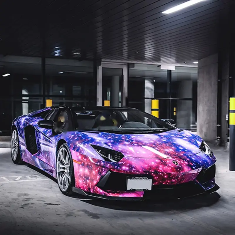 Anti-Fog Galaxy Camo Vinyl Wrap