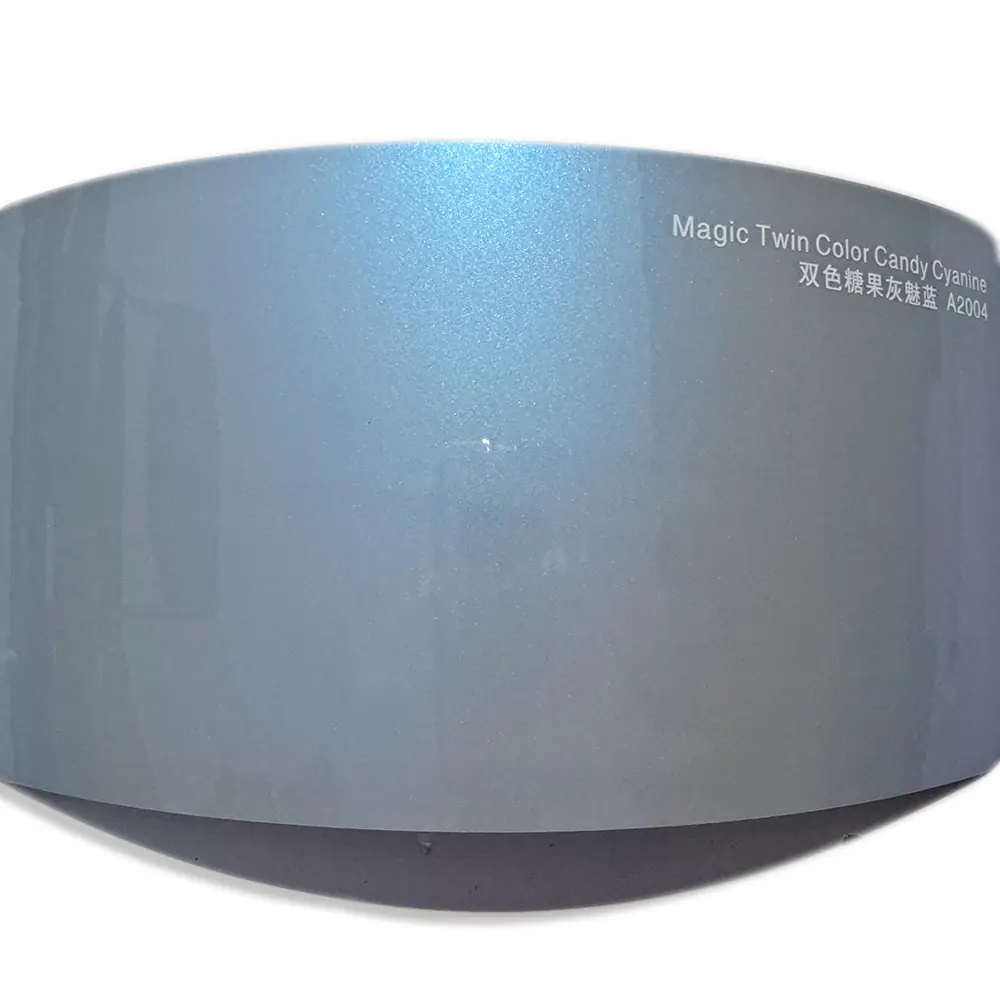 Cyanine Blue Twin-Color Candy Gloss Metallic Vinyl Wrap