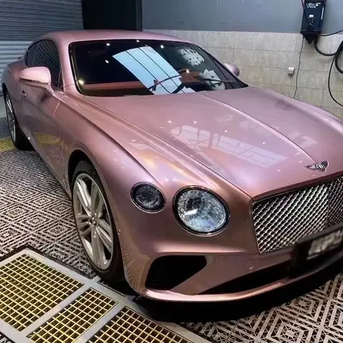 Gloss Metallic Passion Pink PET Liner Wrap