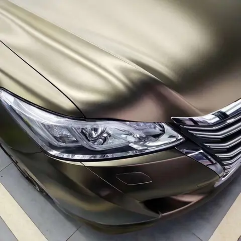Coffee Bronze Satin Metallic Vinyl Wrap