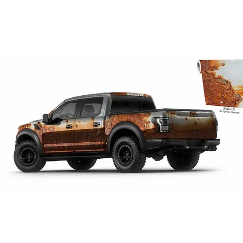 Low-Tack Sticker Bomb Camo Vinyl Wrap
