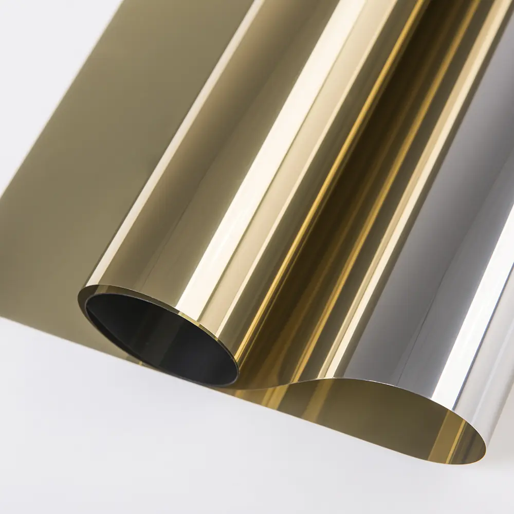 Gold Silver Window Tint Film