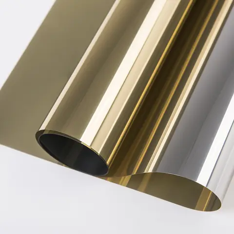 Gold Silver Window Tint Film
