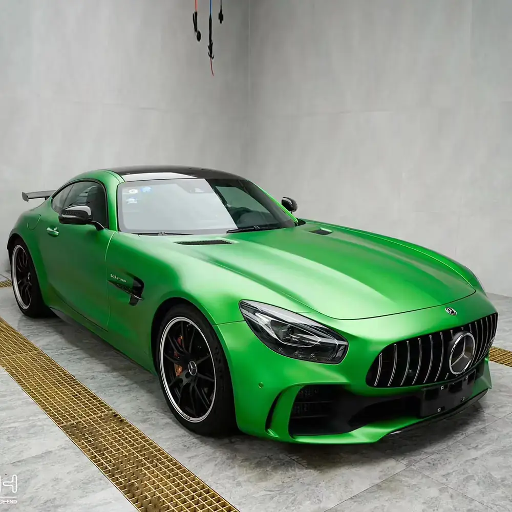 Flame Green Matte Heavy Metallic Vinyl Wrap