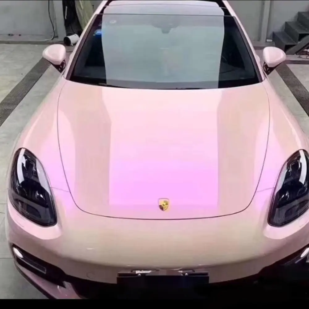 Pink Purple Twin-Color Candy Gloss Vinyl Wrap