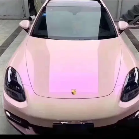 Pink Purple Twin-Color Candy Gloss Vinyl Wrap