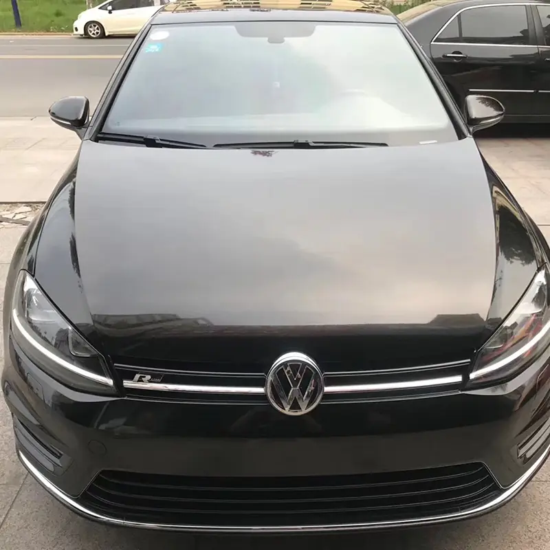 Black Super Gloss Metallic Vinyl Wrap