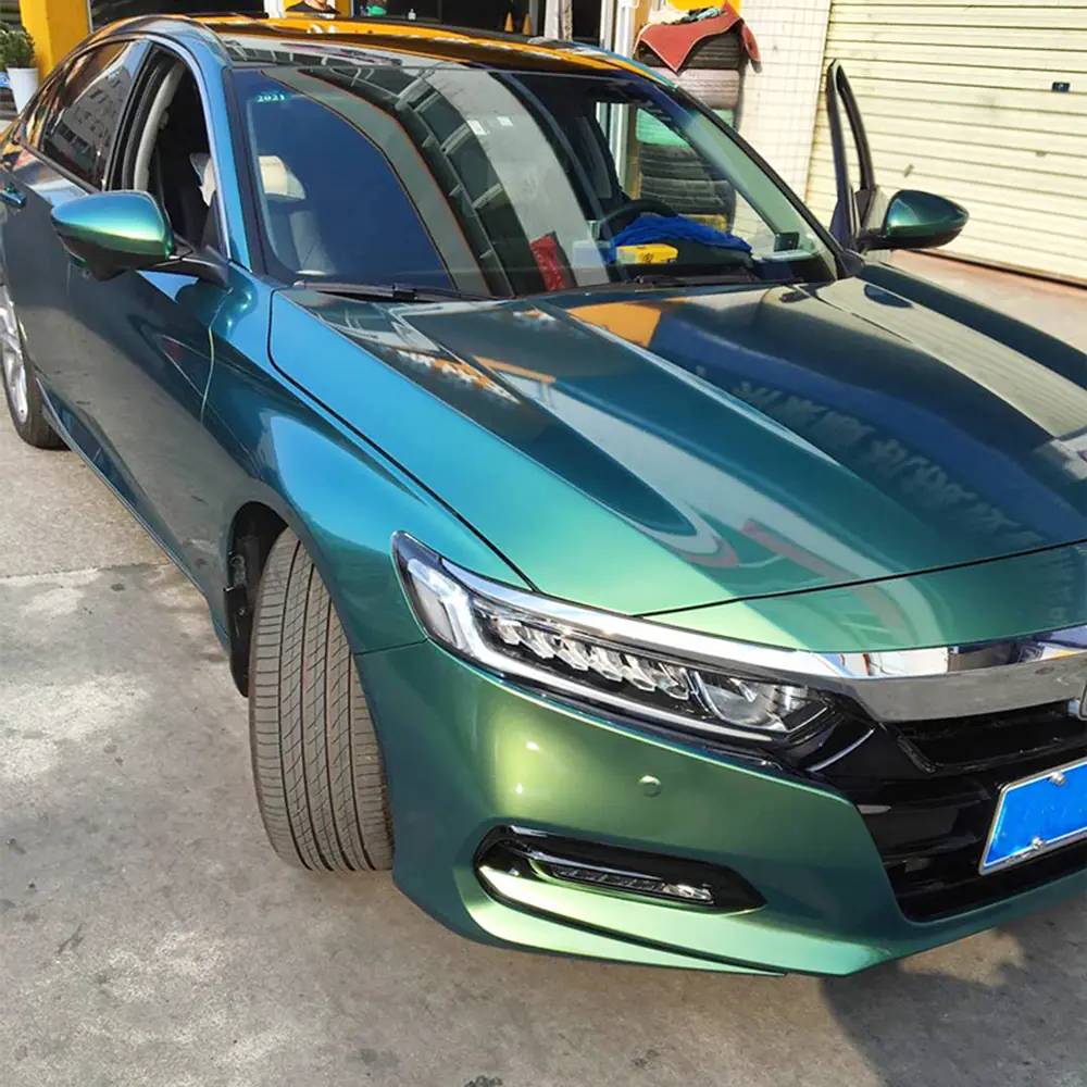 Spring Green Gloss Metallic Chameleon Vinyl Wrap