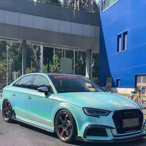 Tiff Blue Iridescent Holographic Vinyl Wrap