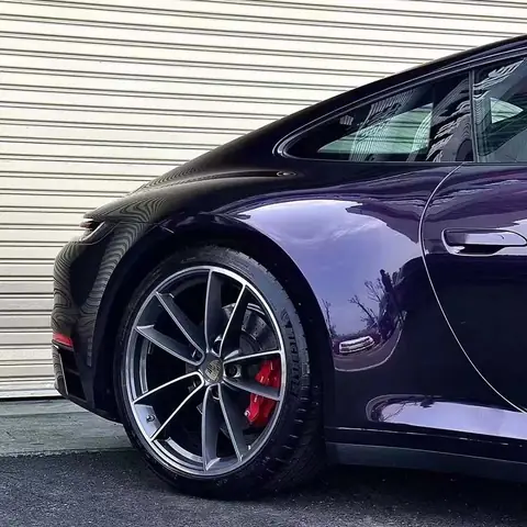 Midnight Purple color PPF: a full-body color change with stone-chip protection — view 2
