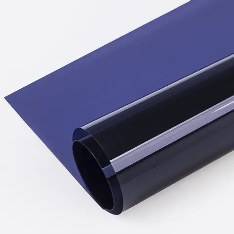 Dark Blue Silver Window Tint Film
