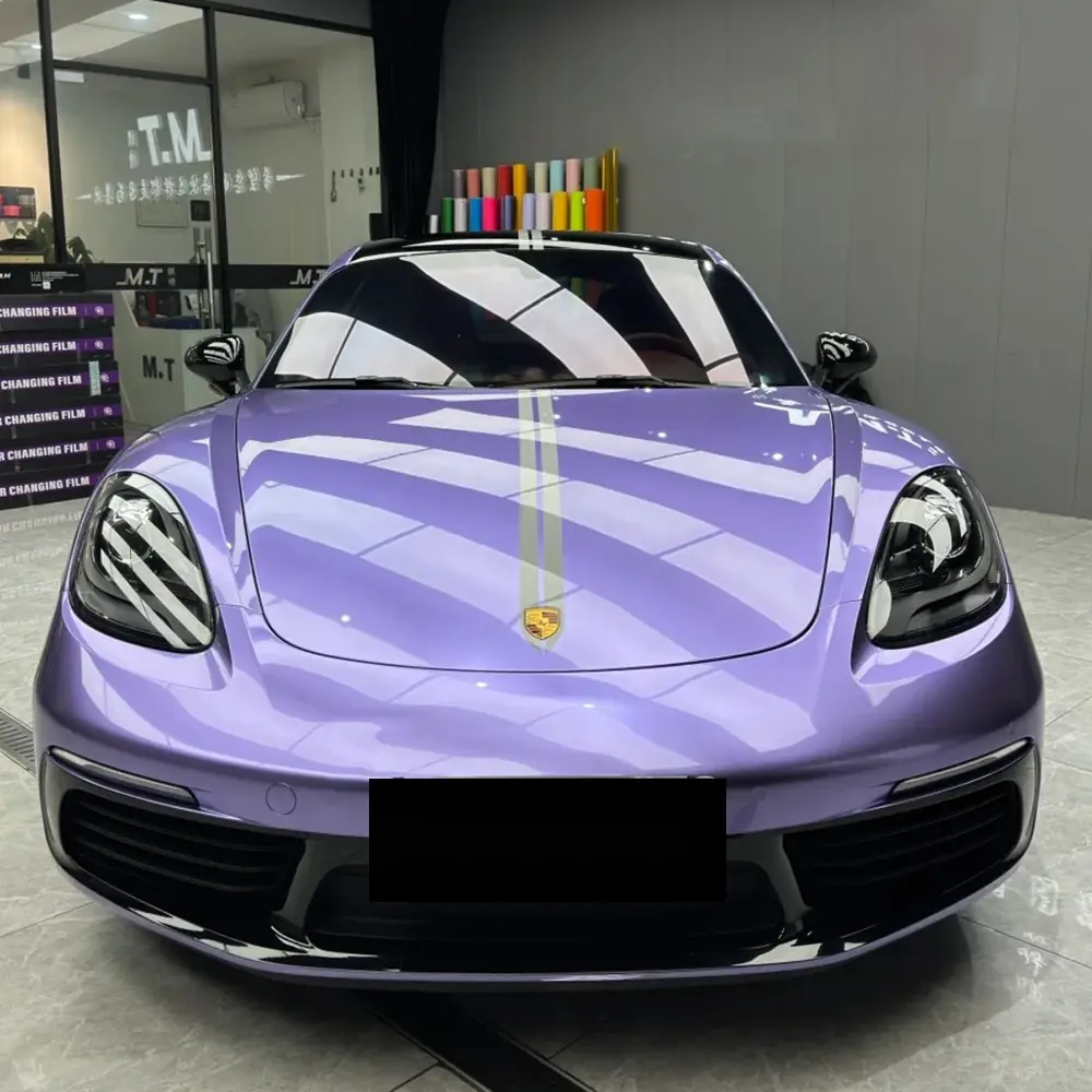 Gloss Violet Purple PET Liner Wrap