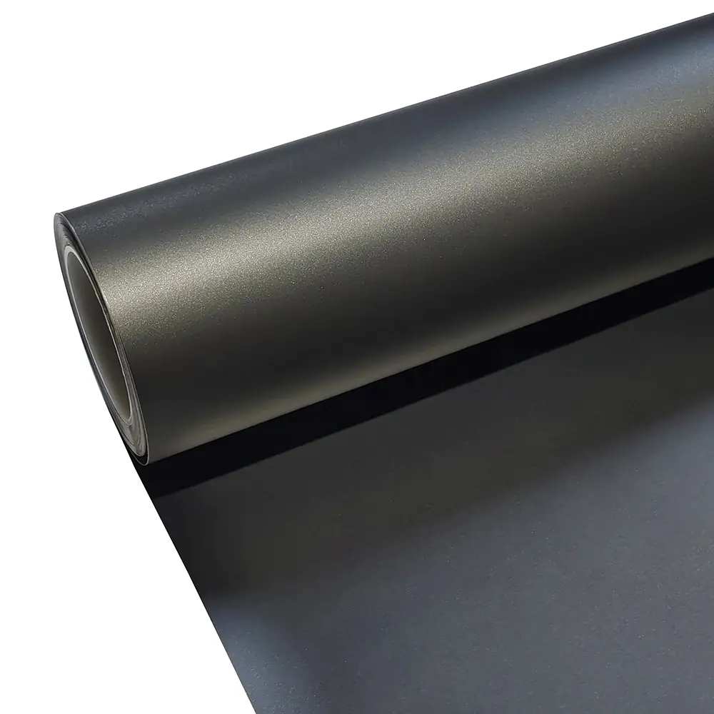 Matte Sanding Black Vinyl Wrap