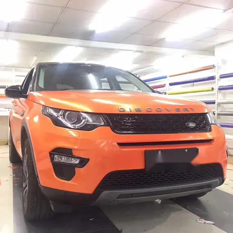 Orange Gloss Magic Gold Vinyl Wrap