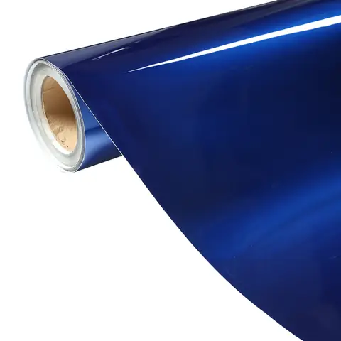 Liquid Metal Ocean Blue PET Liner Wrap