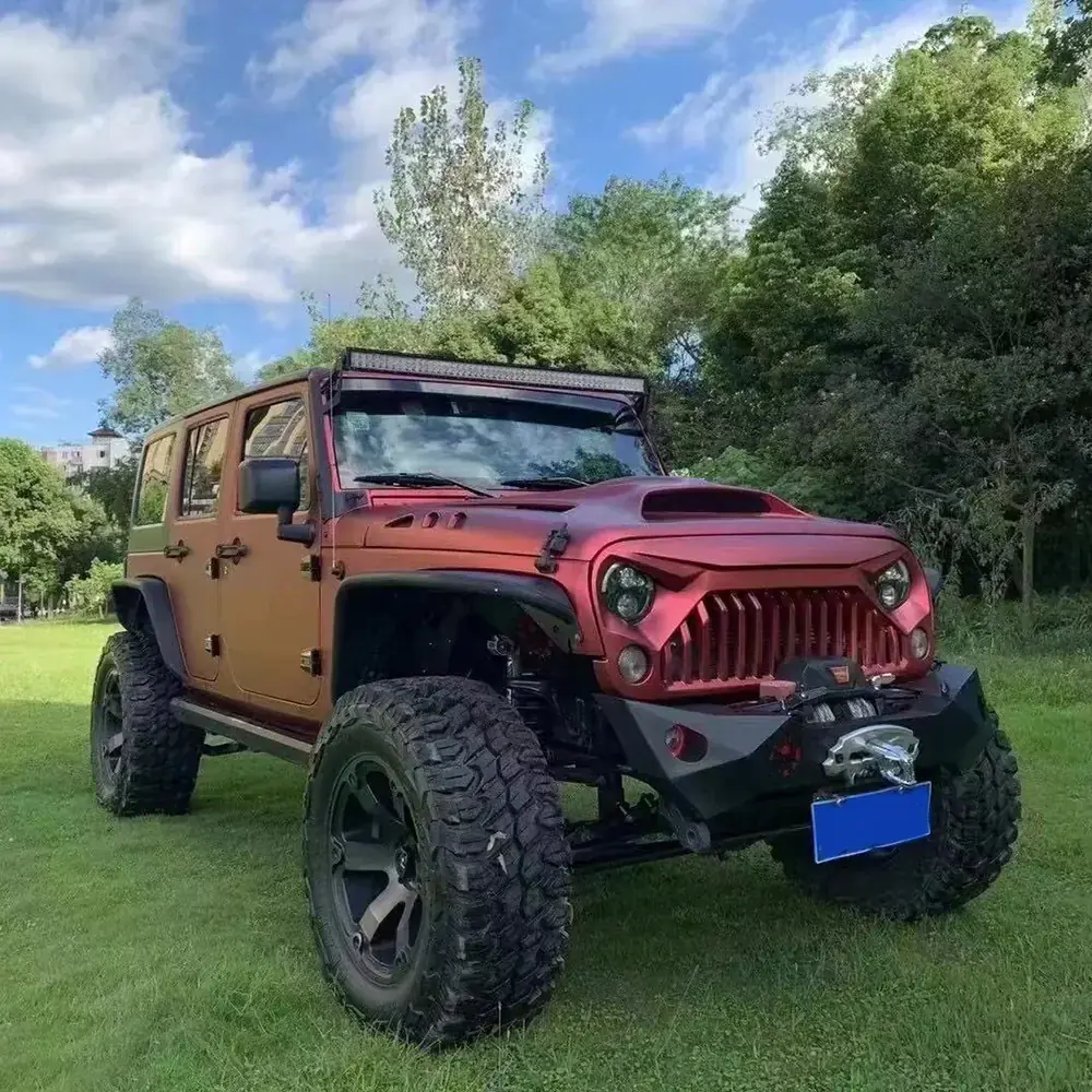Matte Chrome Aluminium Red Vinyl Wrap