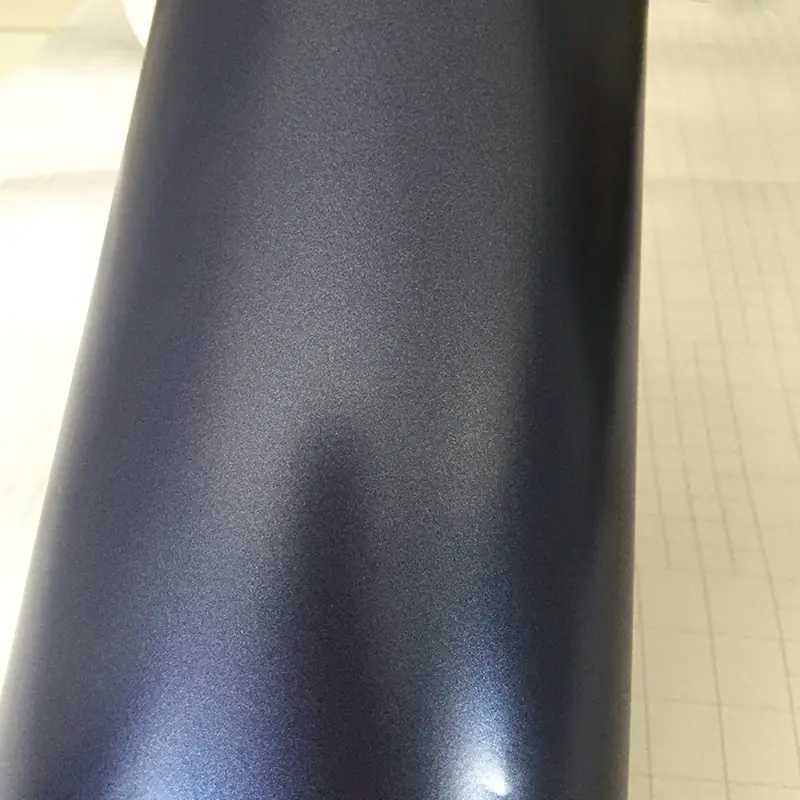 Midnight Blue Satin Metallic Vinyl Wrap