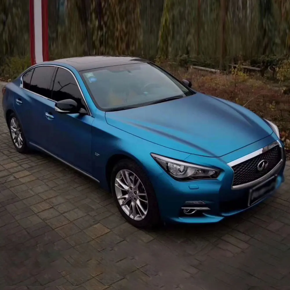 Royal Blue Heavy Metal Vinyl Wrap
