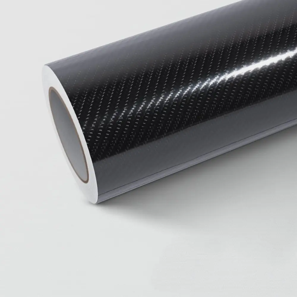 Gloss 6D Carbon Black PET Liner Wrap