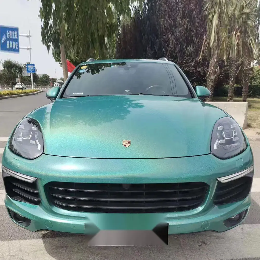 Viridis Green Gloss Iridescent Holographic Vinyl Wrap