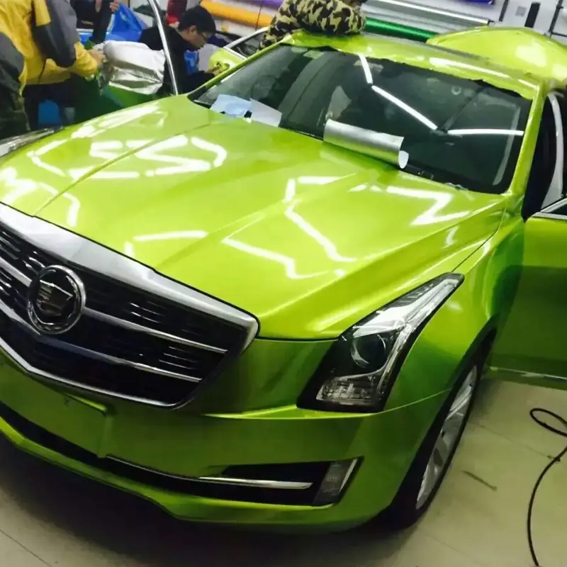 Gloss Metallic Pearl Tender Green Vinyl Wrap