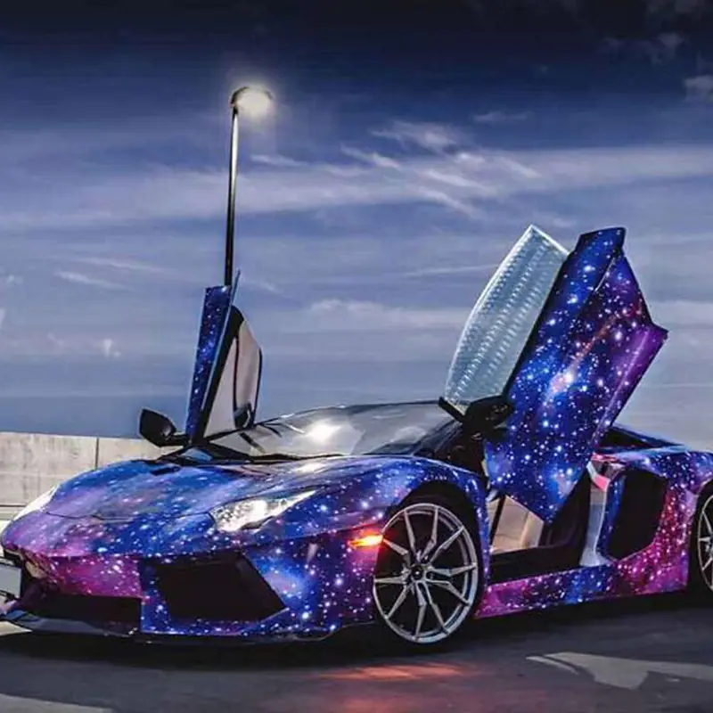 Colorful Galaxy Camo Vinyl Wrap