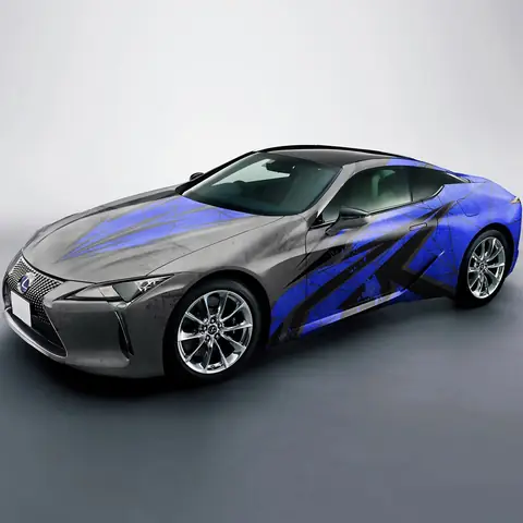 3-Layer Gloss Grey Blue PET Liner Wrap