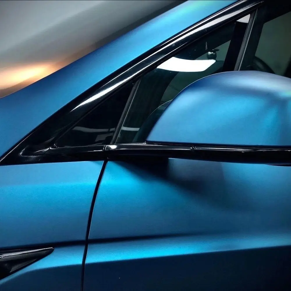 Midnight Blue Ultra Matte Metallic Vinyl Wrap