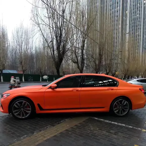 Orange Ultimate Flat Air Channel Vinyl Wrap